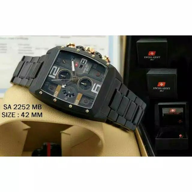 JAM TANGAN PRIA/LAKI SWISS ARMY ORIGINAL GARANSI 1 THN