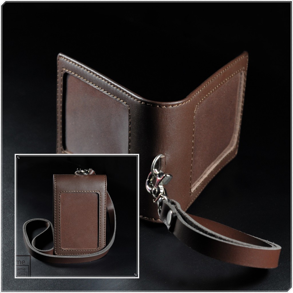 

Id Card Holder Magnet Kulit Brown