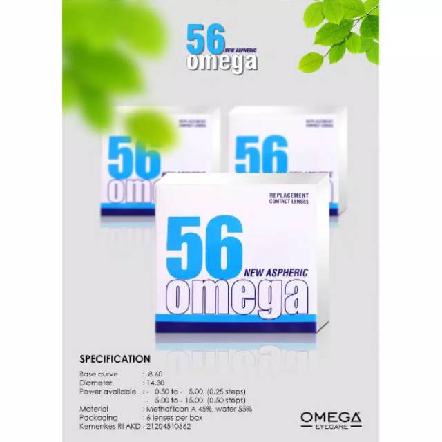 SOFTLENS OMEGA CLEAR 56 ( ISI 3PSG )