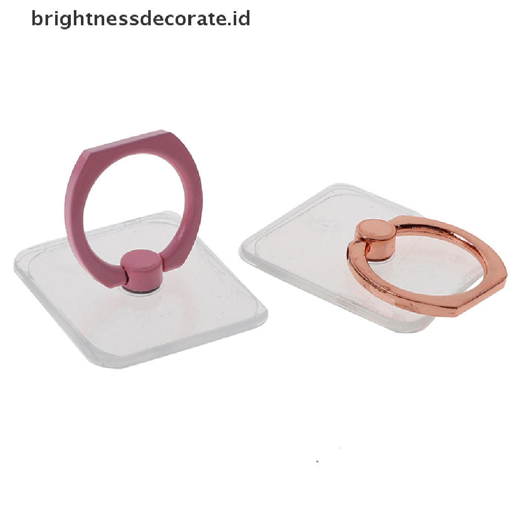 [birth] Universal Transparent 360° Rotating Finger Ring Phone Stand Holder Mount Bracket [ID]