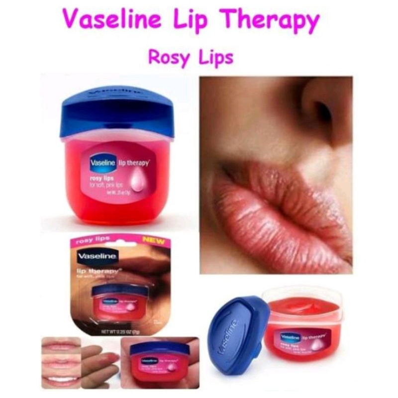 Vaseline lip therapy Rosy lips pink pelembab bibir