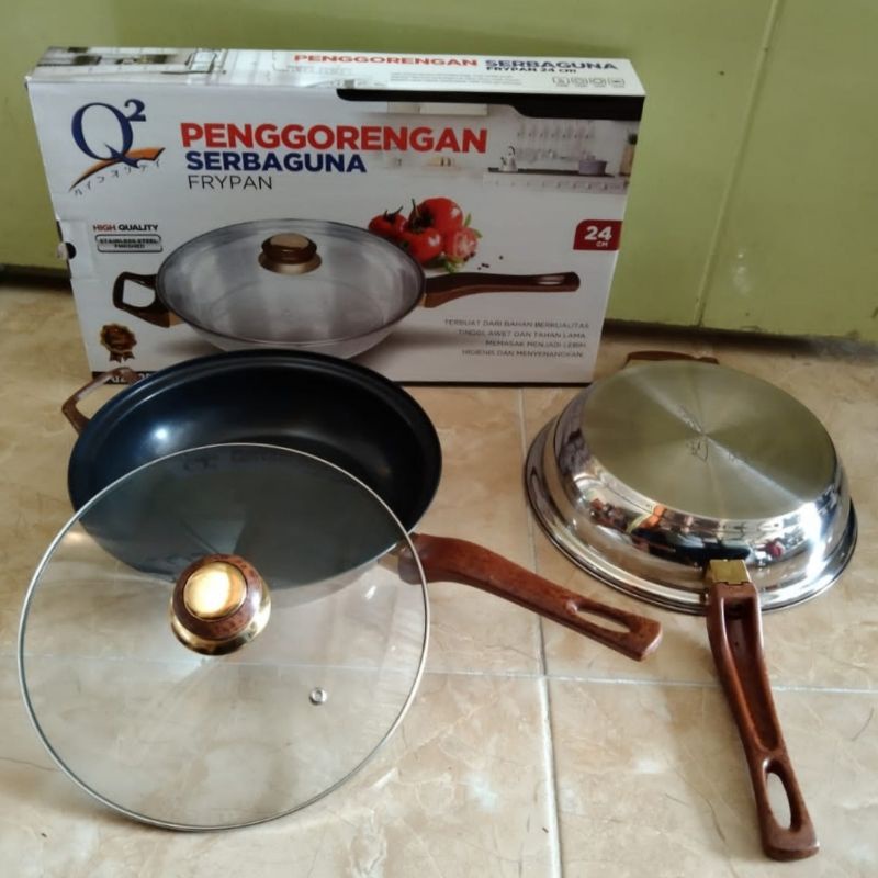 Panci Penggorengan Serbaguna Stainless Q2-8224
