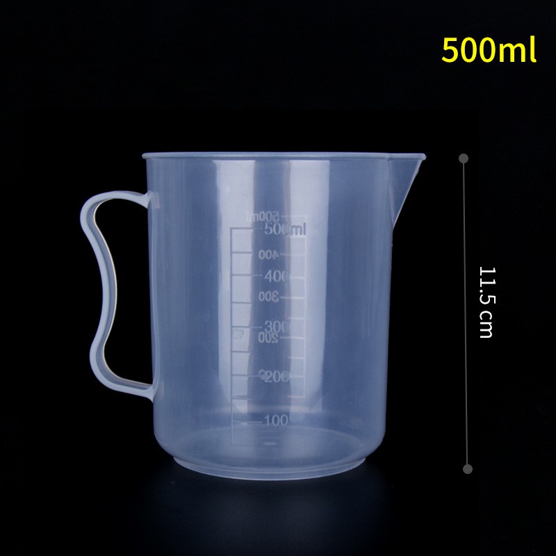 Gelas Ukur Plastik 50 100 250 500 1000 ml 1 liter Takar Measurement Cup Unik Murah Import Takaran-3