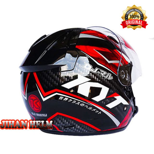 HELM / HELM KYT / HELM KYT DJ MARU #15 BLACK RED ORIGINAL TERLARIS-2