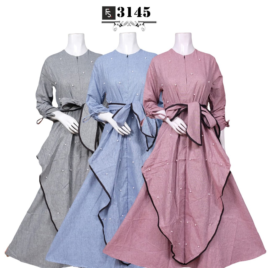 GAMIS CASUAL MODERN - KATUN LINEN - GAMIS LINEN