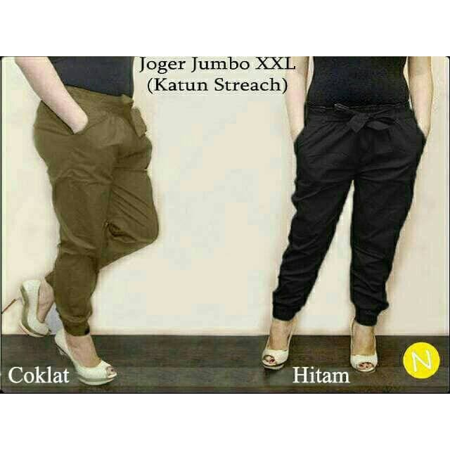 Blouse Wanita - Atasan Wanita - Blus Sifon Celana Joger/Joger Pant Big Size / Super Jumbo Produk