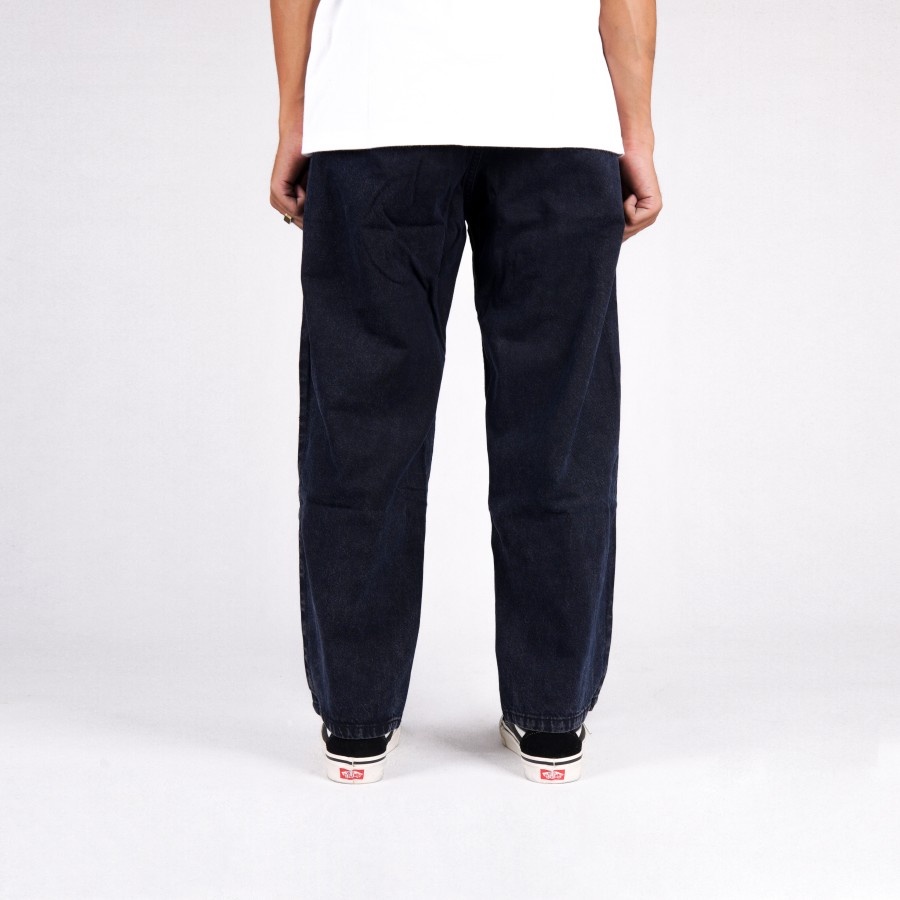 Superego Denim Pants Baggy Relaxed - Snow Black