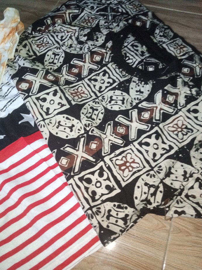 Kaos Oblong Batik Cap Asli Pekalongan Fullcotton Jamin Adem Original Produk