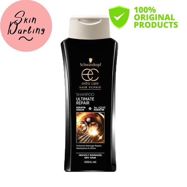SCHWARZKOPF Extra Care Ultimate Repair Shampoo (400ml) - Rambut Rusak - Damage Hair