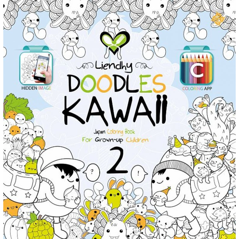 Download Doodles Kawaii Japan Coloring Book For Grown Up Children Shopee Indonesia