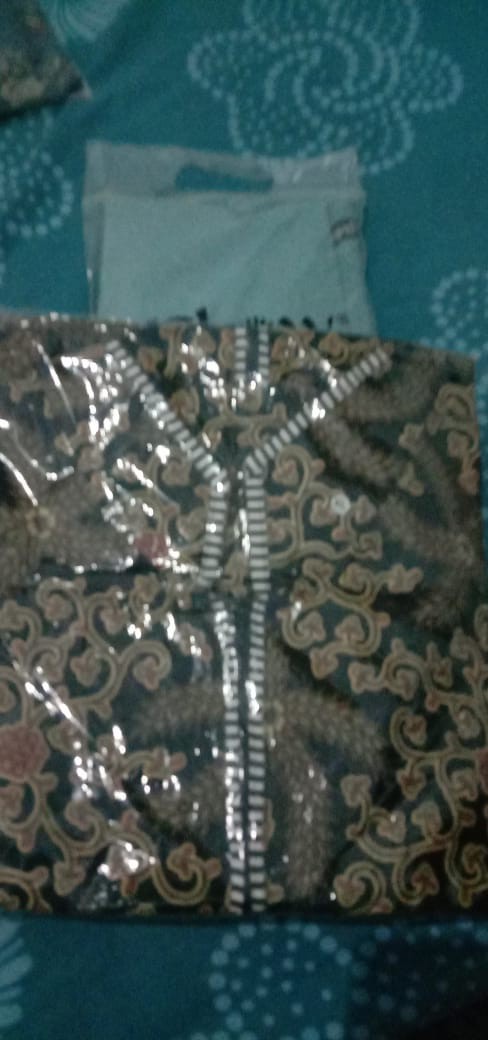 Ms Gamis Batik Sriwedari Maxi Super Jumbo Xxxxl Ld 128c. Bumil/busui Katun Sogan