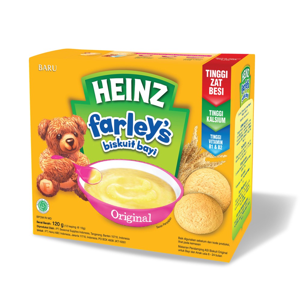 Heinz Farley's Rusk Original 120 Gr / Biskuit & Snack Bayi