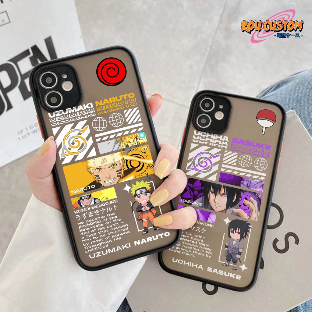 Soft Case REALME C1 C2 C3 C11 2020 C11 2021 C12 C15 C17 7I CASE ANIME NARUTO STREET WEAR SASUKE KAKA