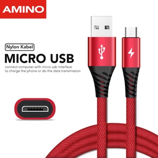 AMINO Micro USB Cable Universal Android Kabel Data fast charging Speed 2.4A Untuk MI VIVO SAMSUNG OPPO REALME