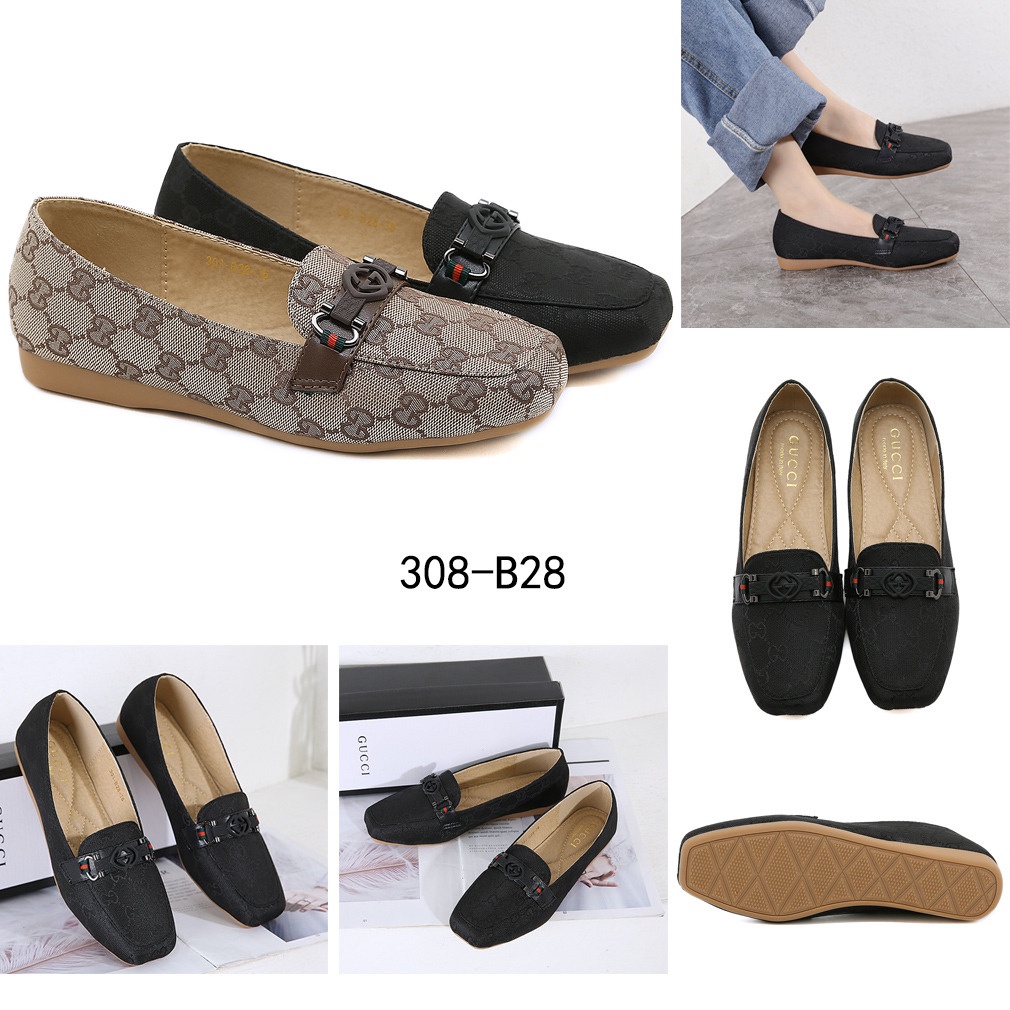 GC GG Canvas Logo GG Slip-on Shoes  #308-B28