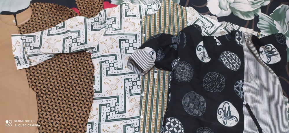 M-l-xl-xxl Batik Wanita Asj Sa Hrb026 Kenongo Kemeja Tosca Pendek