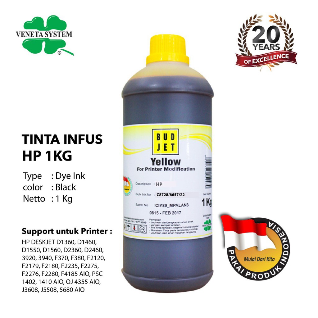 TINTA INFUS UNTUK PRINTER HP 1 KG