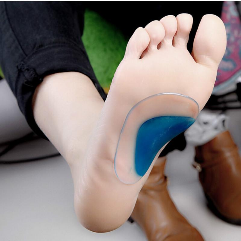 Insole Sepatu Model Arch Support dengan Bahan Silicone Nyaman untuk Terapi Perawatan Kesehatan Kaki