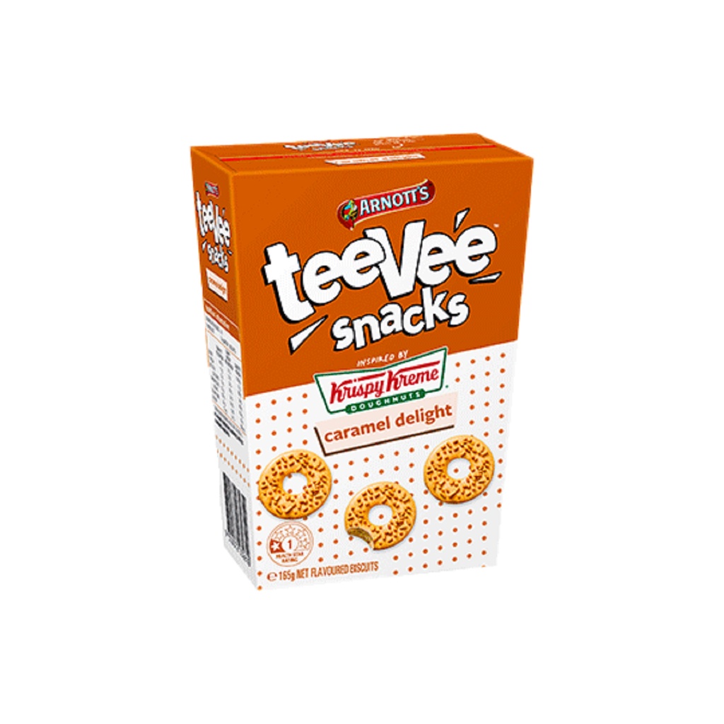 Arnott's TeeVee Snacks With Krispy Kreme Caramel Delight Australia