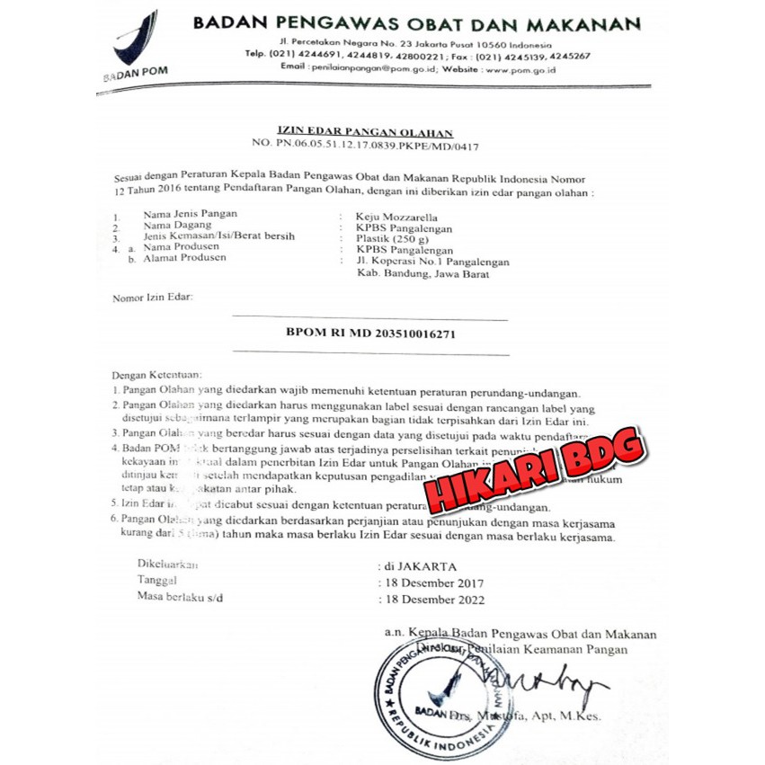 

GRA (Spx Dan JNE Yes) 1Kg Keju Mozarella Kpbs Halal Beku