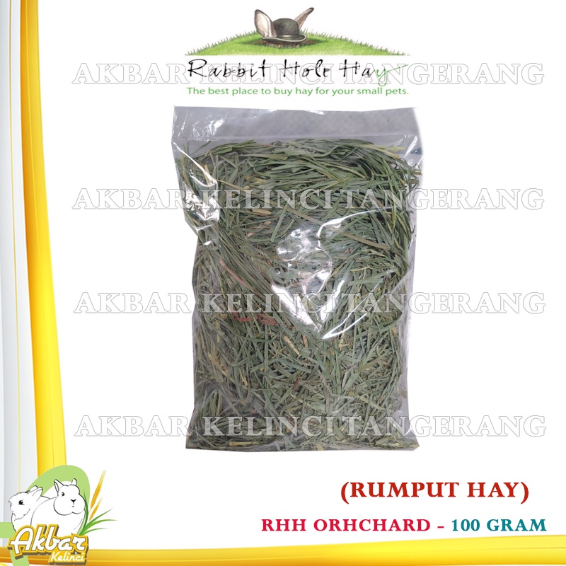 Hay Orchard 100 gr by RHH Rabbit Hole Hay Rumput Makanan kelinci orchard hay 100gr