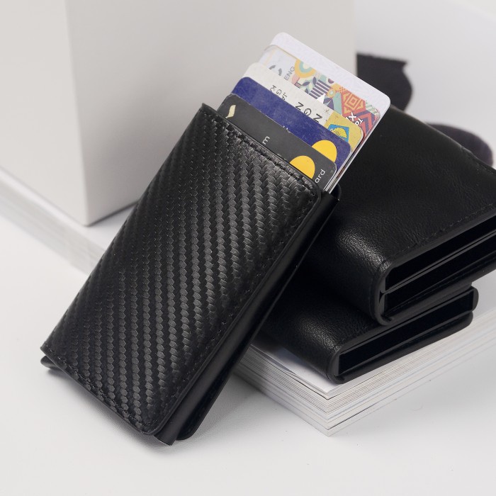 Dompet Pria Slim Kartu Cardholder Rfid Zed Wallet