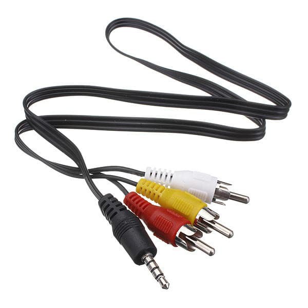 Kabel Audio 3.5mm Jack  Male to RCA Male 1.5 Meter/ Cable Audio 3.5 to 3av-1.5m