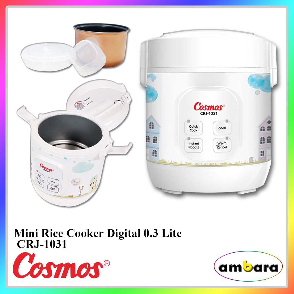 Cosmos Mini Rice Cooker Digital 0.3 Liter CRJ-1031