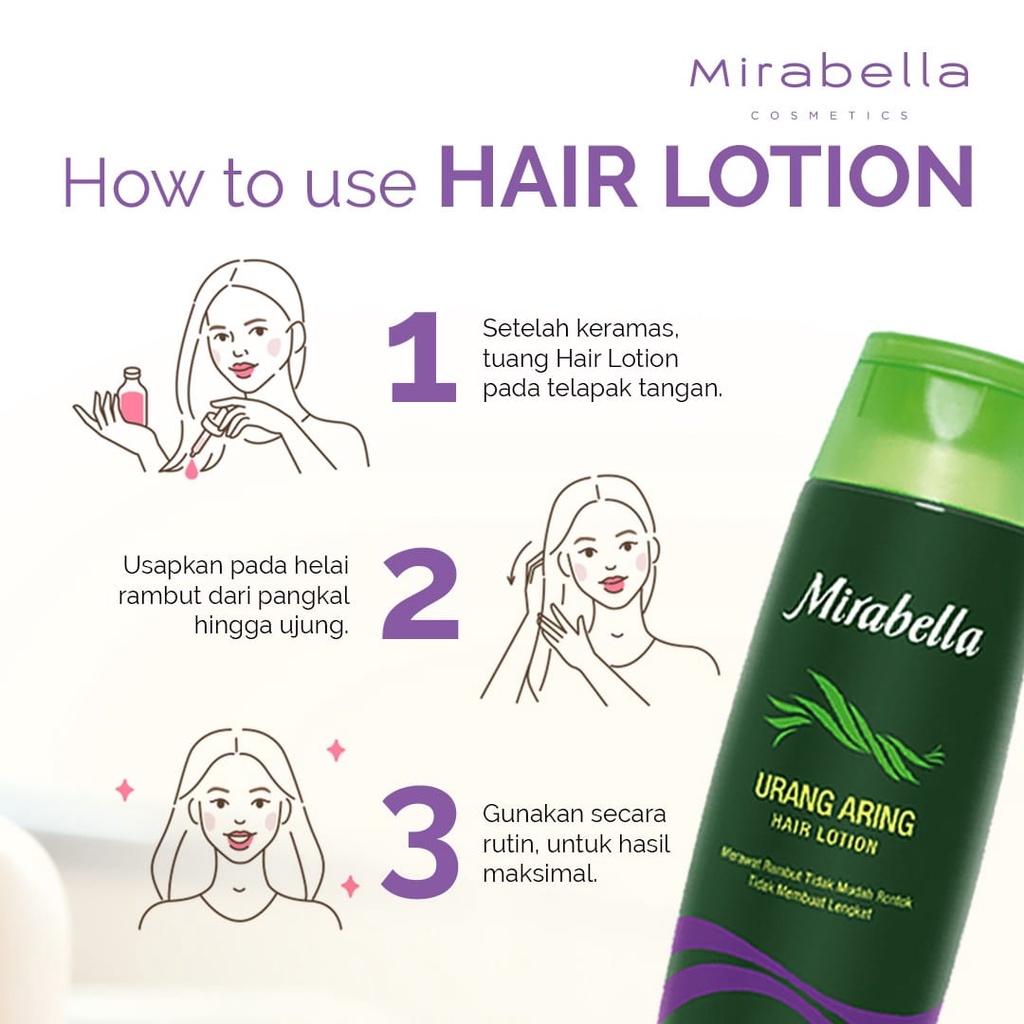 ★ BB ★ Mirabella Urang Aring Hair Lotion 180 ml