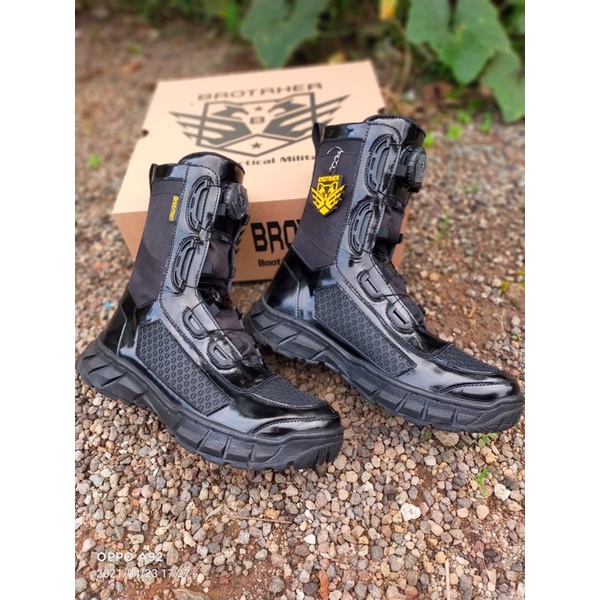 SEPATU PDL TALI PUTAR FITGO TAWON KULIT MENGKILAP MERK BROTRHER