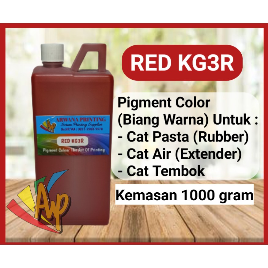 

Biang Warna Sablon Merah Pigment Red KG3R 1kg