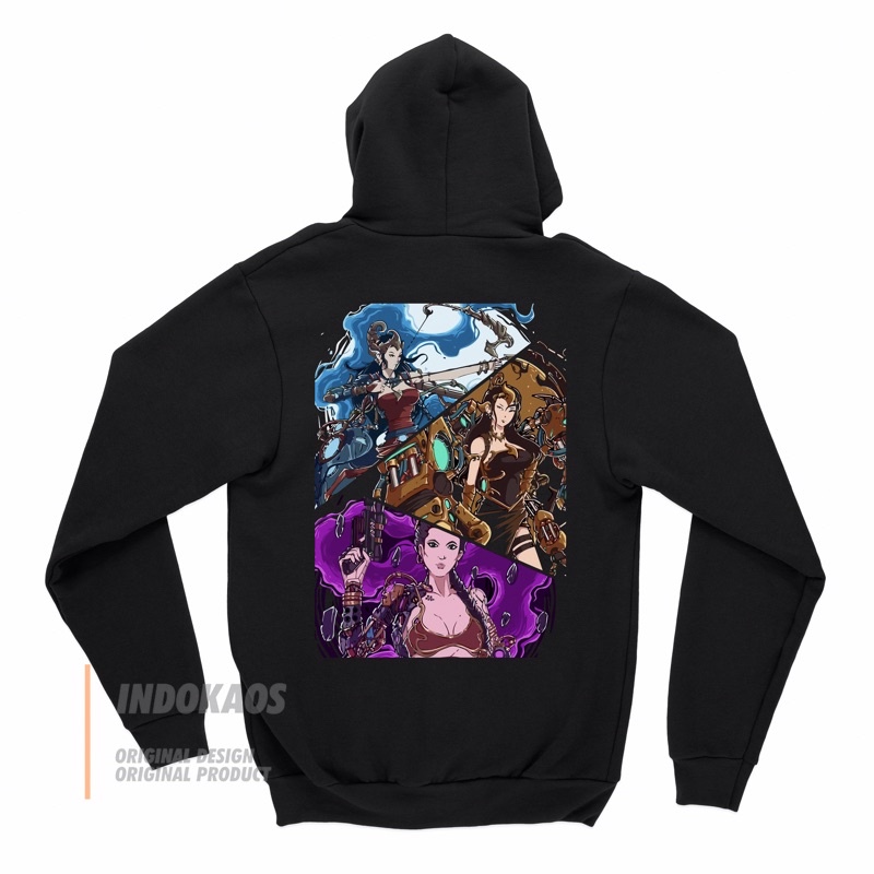 JAKET HOODIE ZIPPER WAYANG SRIKANDI PEMANAH JAWA CULTURE INDONESIA PANAH CYBORG PRIA WANITA WARNA HI