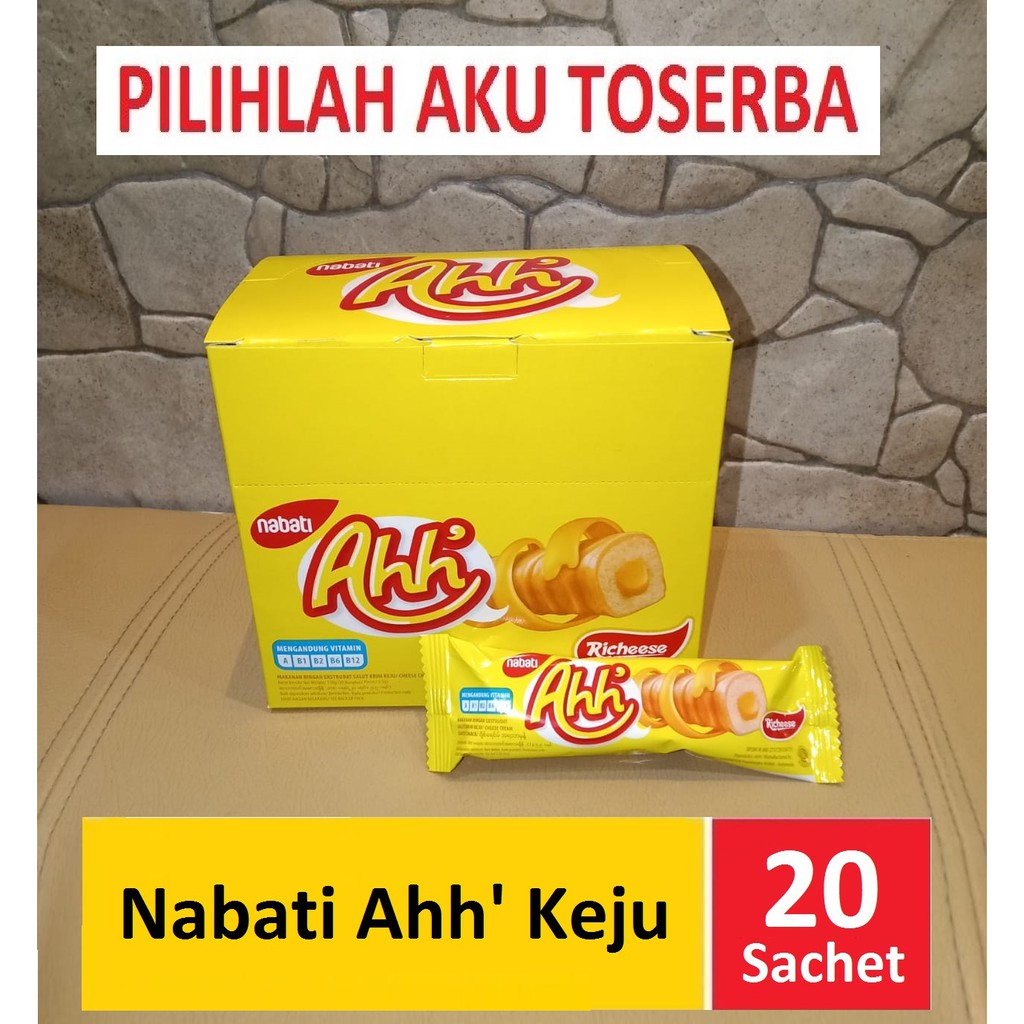 Richeese Nabati Ahh KEJU isi 20 pcs @ 4 gr - (HARGA 1 BOX)