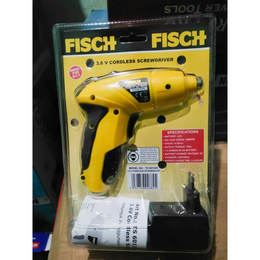 Fisch mesin bor cordless bor ces cas charger tanpa kabel obeng listrik TERBARU TERMURAH