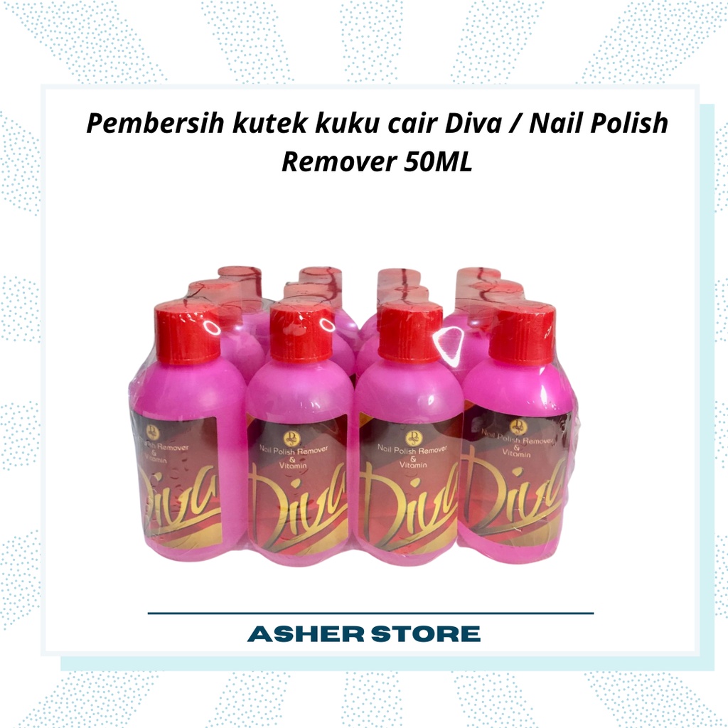 Pembersih kutek kuku cair Diva / Nail Polish Remover 50ML