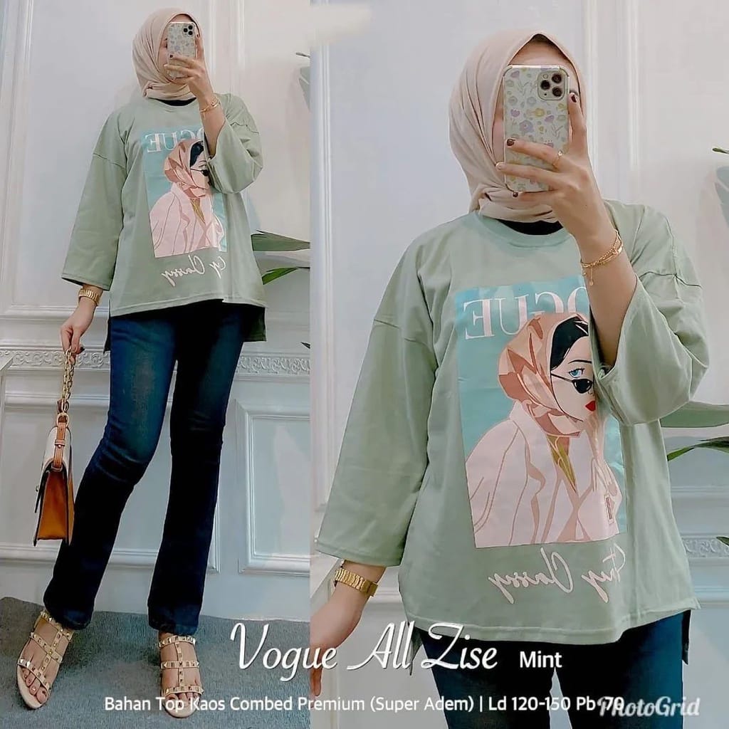 VOGUE BLOUSE OVERSIZE / BLOUSE OVERSIZE / BLOUSE WANITA / BLOUSE KOREAN STYLE