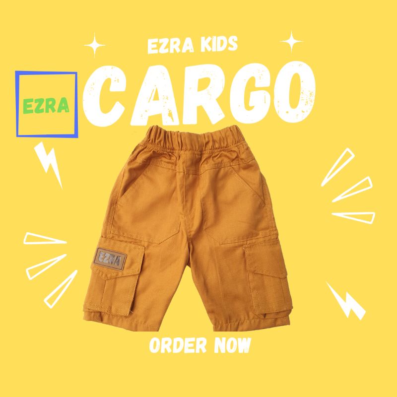 Celana Cargo Anak Laki Laki Pendek Ezra Kids 1 - 12 Tahun Regular Series