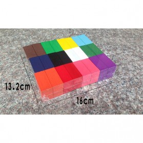 Mainan edukasi Balok isi 120 pcs wood material warna warni