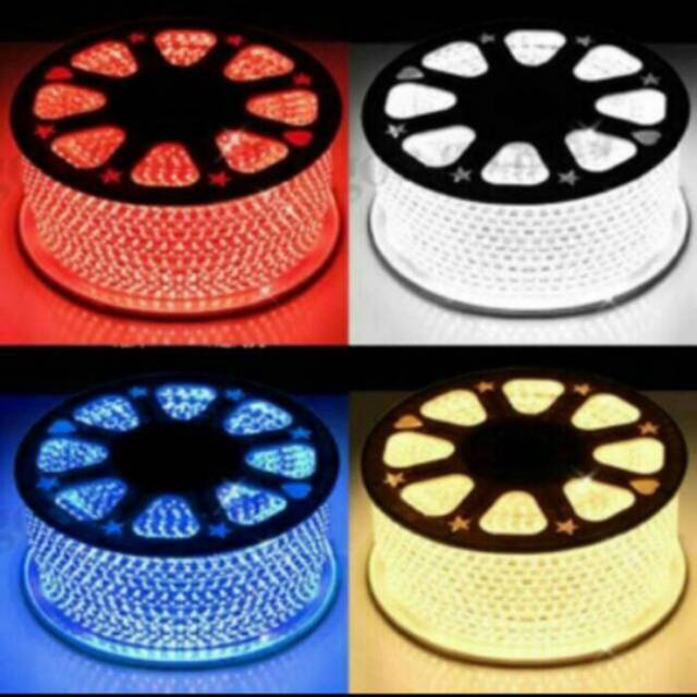 Led Strip Selang Kotak 5050 1 Meter Putih / Kuning / Biru / Merah / Hijau