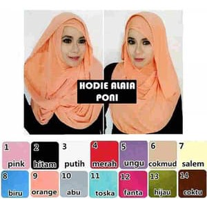 Jilbab Hodie Alaia Poni / Jilbab Alaia Kerut / Alaia Kombinasi Kerut