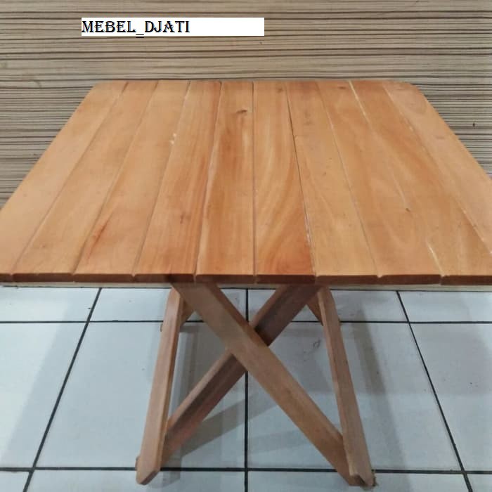 meja lipat kayu