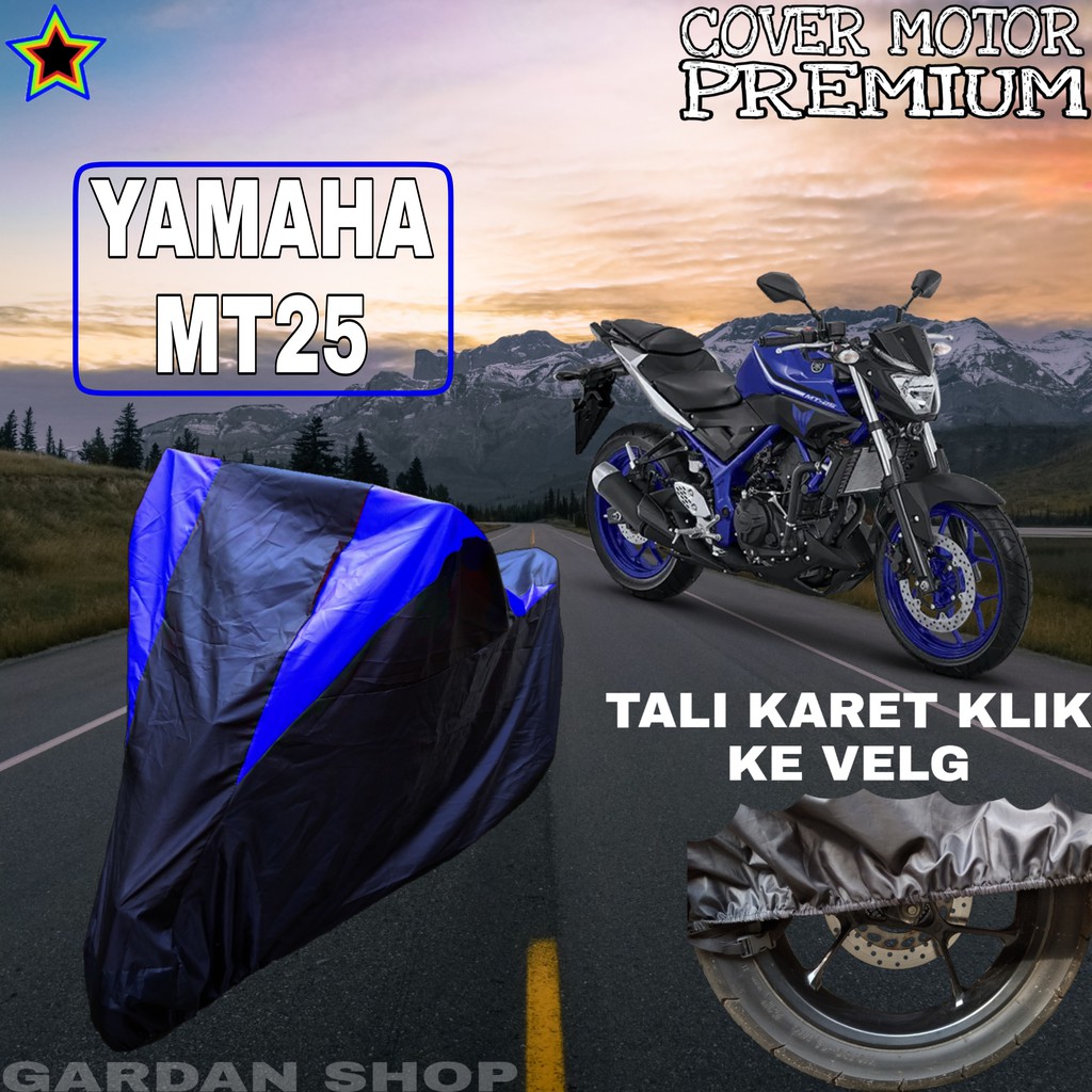 Sarung Motor YAMAHA MT 25 Hitam BIRU Body Cover Yamaha PREMIUM