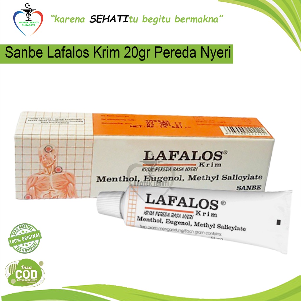 Lafalos PLUS Krim Sanbe Lafalos Cream 20gr Pereda Nyeri Keseleo