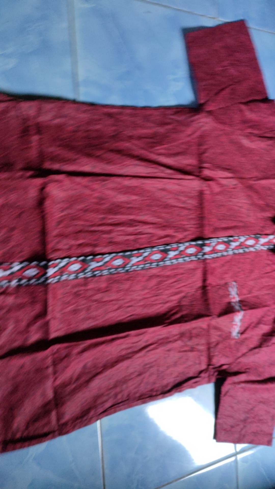 Batik Couple Keluarga Sania Ruffle Ori Ndoro Jowi Dnt Motif Mega Merah Termurah Di Shopee