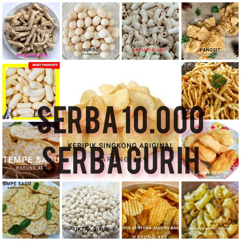 

TERMURAH SERBA 10000 SERBA GURIH SNACK KILOAN