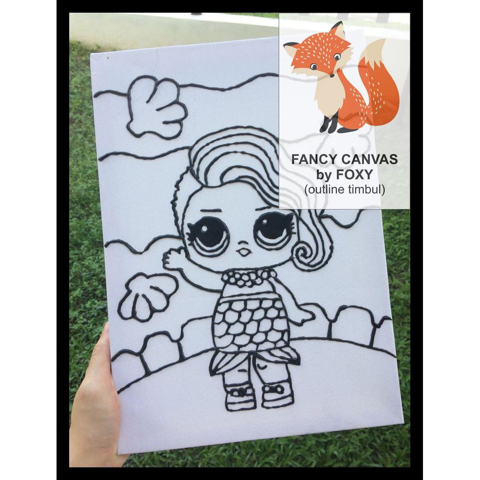 

New Kanvas Lukis Anak Gambar Lol Surprise Dolls Peralatan Melukis Murah Al6