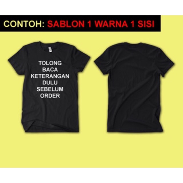 Sablon manual plastisol discharge satuan