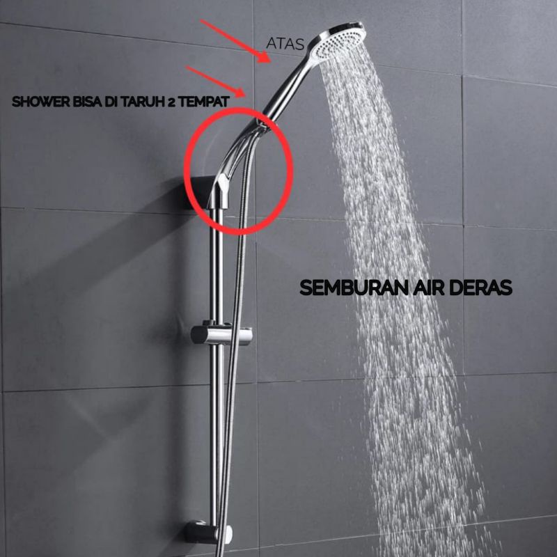 Shower Kamar Mandi Paket Kran Shower Shower Set Keran Shower Tiang Shower