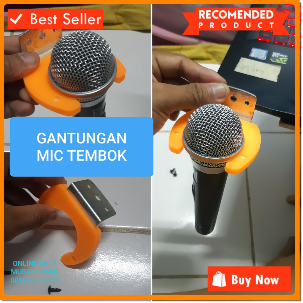 ORIGINAL Holder mic tembok dinding mik microphone pegangan gantungan mikrophone pegangan stand tripod jepit LTS  Bahan besi dan karet  Bisa segala mic  Harga tertera adalah satuan Warna hitam dan orange Kosong salah satu kami langsung random warna