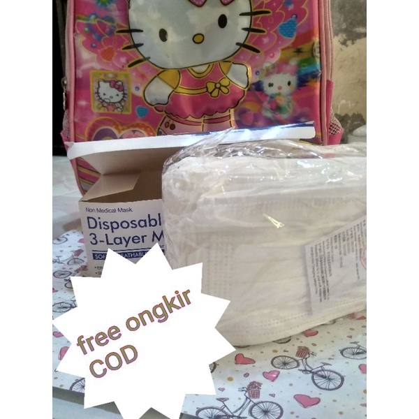 masker murah solo grosir hijab putih